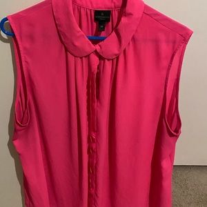 Hot pink button down shirt